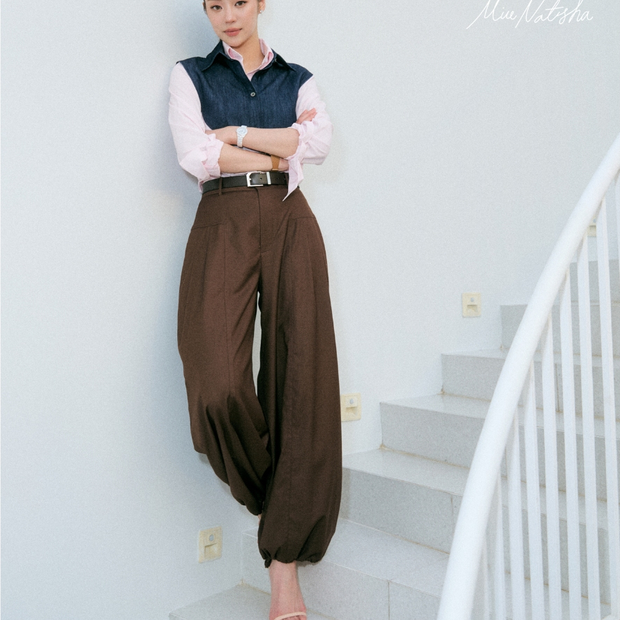 SALISA x Miu Natsha - PANTS MN FW26 SCULPTED BALLOON กางเกงทรงบอลลูน