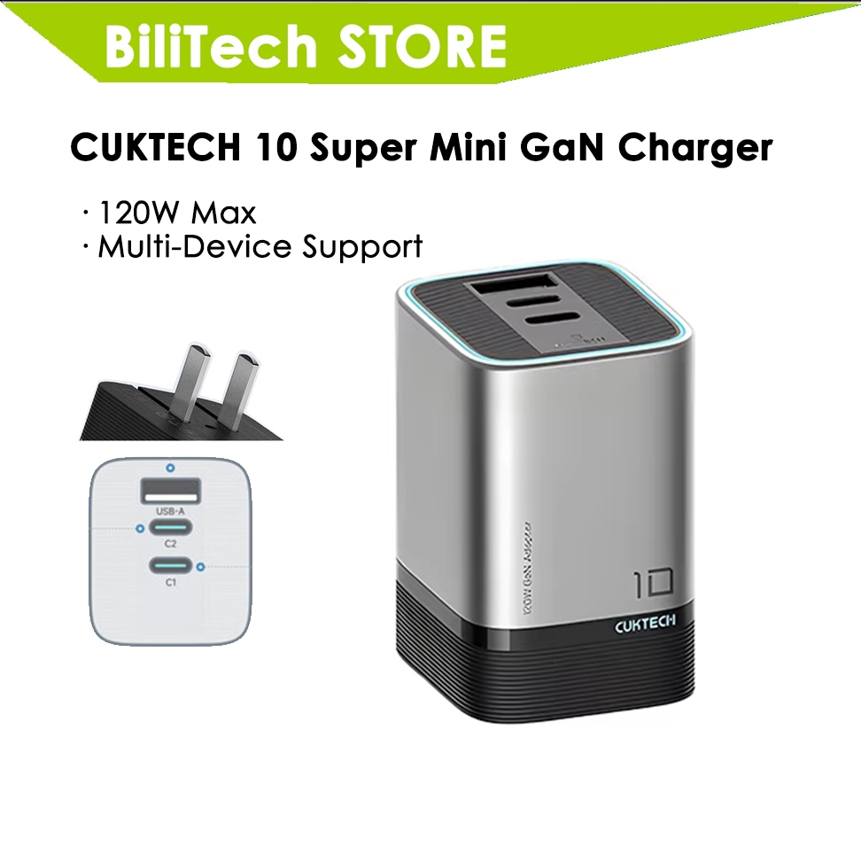 ที่ชาร์จ CUKTECH AD1203P No.10 120W GaN ขนาดกะทัดรัด สำหรับโน้ตบุ๊คและสมาร์ทโฟน
