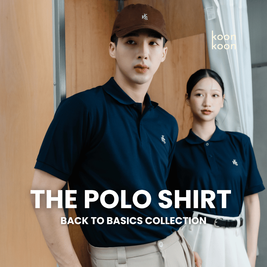 KOON KOON เสื้อโปโล รุ่น Back to basics ทรงสวย ใส่สบาย ไม่รีดก็เรียบ