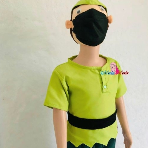 HIJAU Peter Pan คอสเพลย์เสื้อนางฟ้าสีเขียว / ชุดเครื่องแต่งกาย Peter Pan Halloween Carnival Fairy