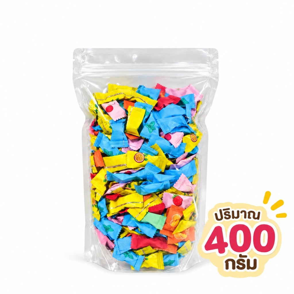 พร้อมส่ง ลูกอมดับกลิ่นปาก ลูกอม 400 กรัม หอม เย็น สดชื่น สีพาสเทล แคนดี้