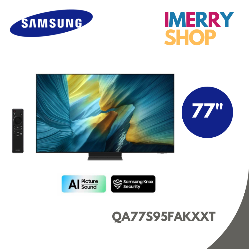 SAMSUNG OLED TV 4K Vision AI Smart TV รุ่น QA77S95FAKXXT Series S95F