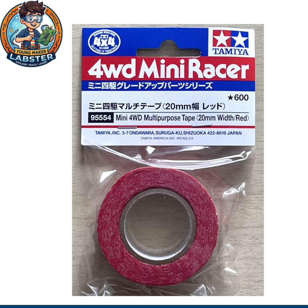 TAMIYA 95554 Mini 4WD Multipurpose Tape (20mm Width/Red) เทป แดง สินค้าพร้อมส่ง !!!