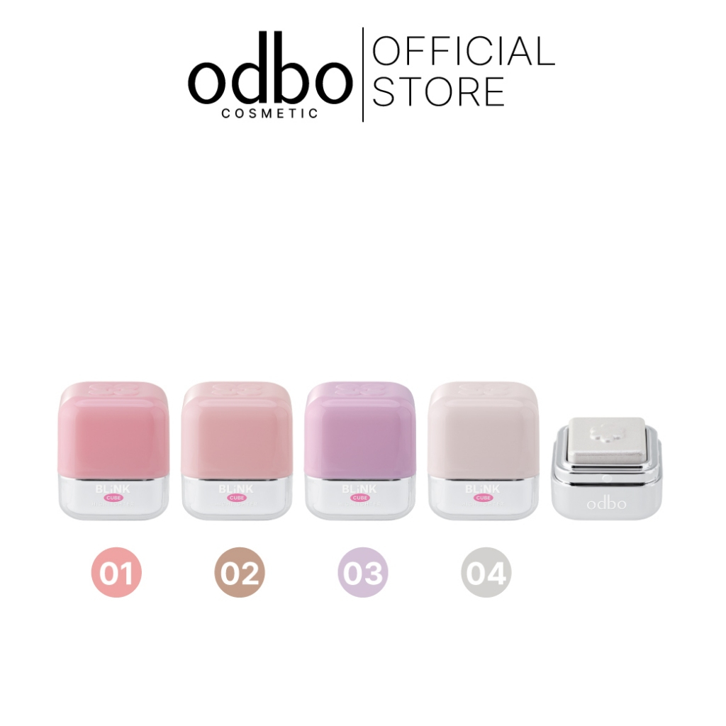odbo (NEW!! ไฮไลท์คิ้วบ์ ของแท้ส่งตรงจากแบรนด์ 100%)BLINK CUBE HIGHLIGHTER - OD1334