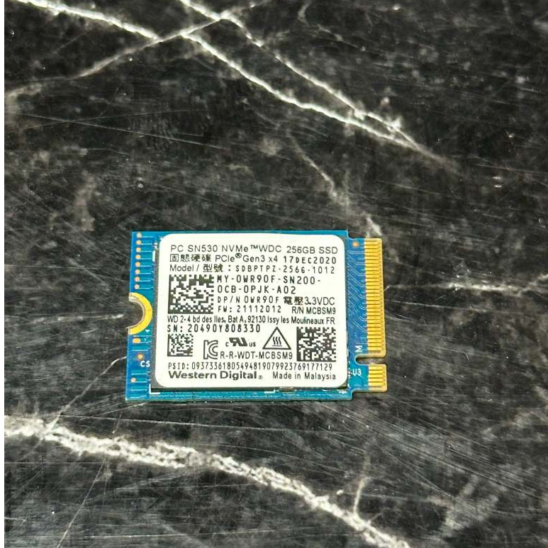 SSD M.2 256GB PC SN530 NVMe น้ำเงินตัวสั้น