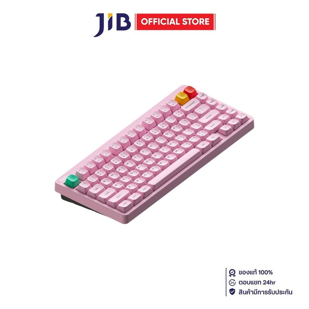 WIRELESS KEYBOARD (คีย์บอร์ดไร้สาย) NUPHY NODE 75 HIGH-PROFILE - RED MAX SWITCH RGB EN/TH LIGHT PINK