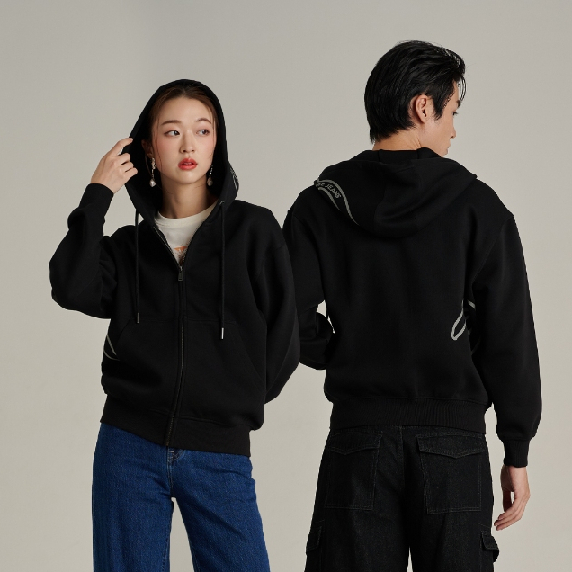 Mc JEANS (แม็คยีนส์) เสื้อกันหนาว Unisex เสื้อกันหนาวมีฮู้ด ทรงเรกูลาร์ มีให้เลือก 3 สี MJHP276
