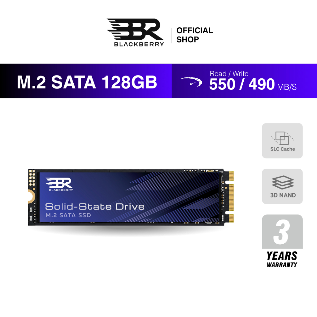 128GB SSD M.2 SATA  Blackberry (BBR) รับประกัน 3 ปี