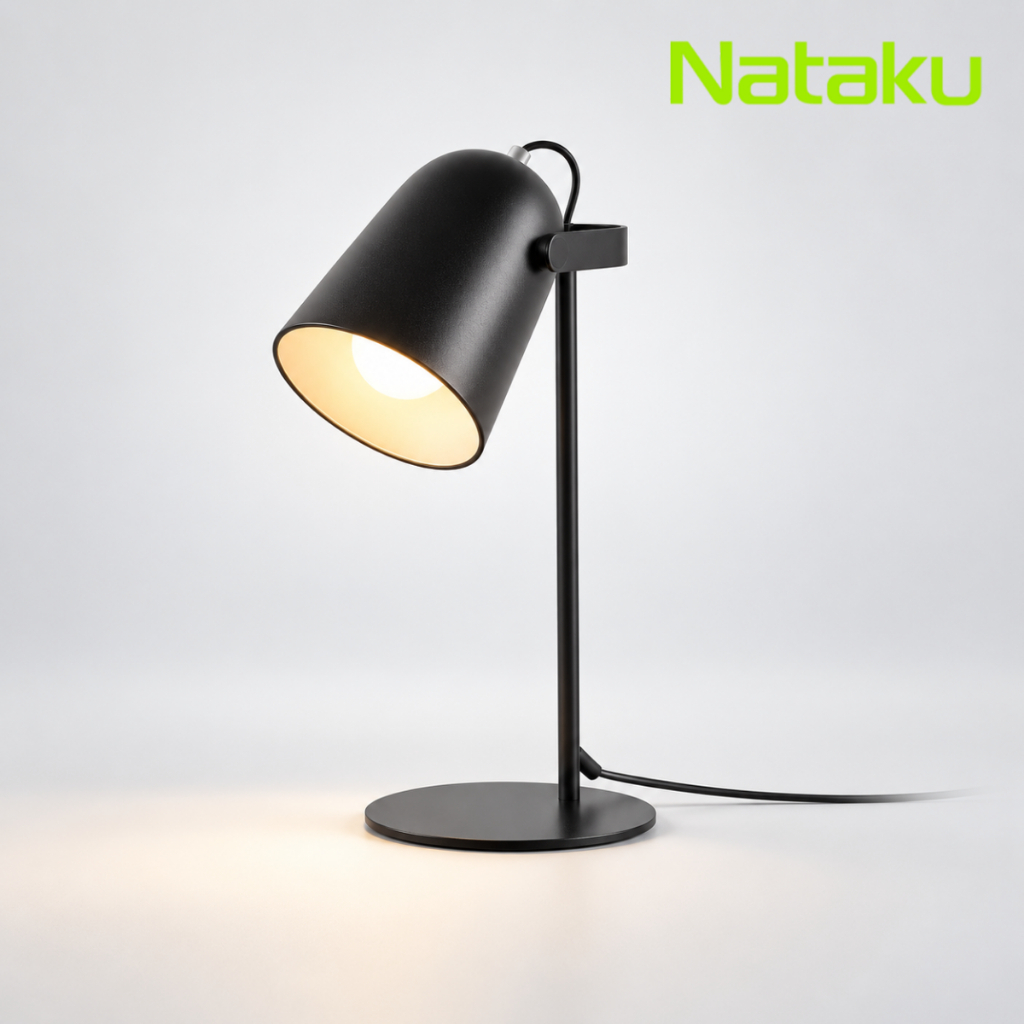 Nataku โคมไฟตั้งโต๊ะ โคมไฟถนอมสายตา Table Lamp ขั้วหลอด E27 หัวโคมหมุนได้อย่างอิสระ
