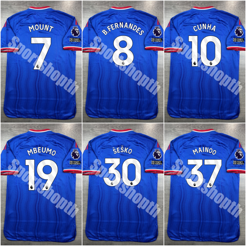 [Player] - เสื้อฟุตบอล llมnยู Away 2026/27 อาร์ม EPL 7 MOUNT 8 B.FERNANDES 10 CUNHA 19 MBEUMO 30 SES