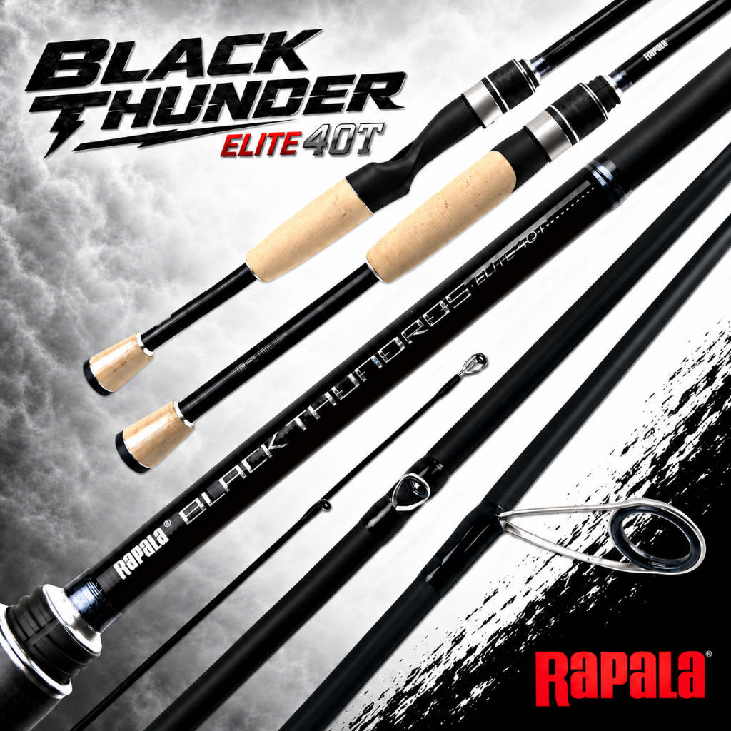 RAPALA BLACK THUNDROS GEN 2 ปี 2026 คันเบ็ด ตีเหยื่อปลอม กะพง ช่อน ท่อนเดียว ของแท้