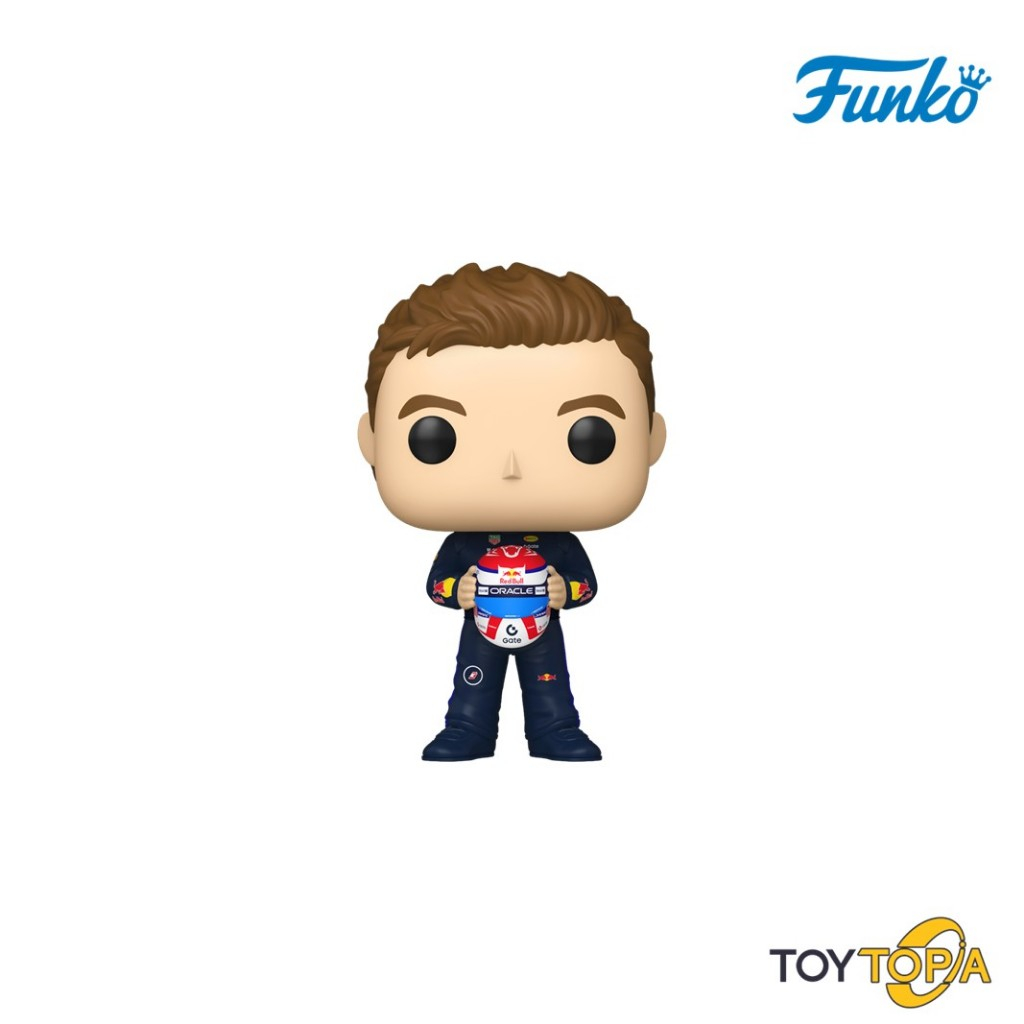 (93697) Max Verstappen (Holding Helmet)(17) POP! Racing: Oracle Red Bull Racing by Funko