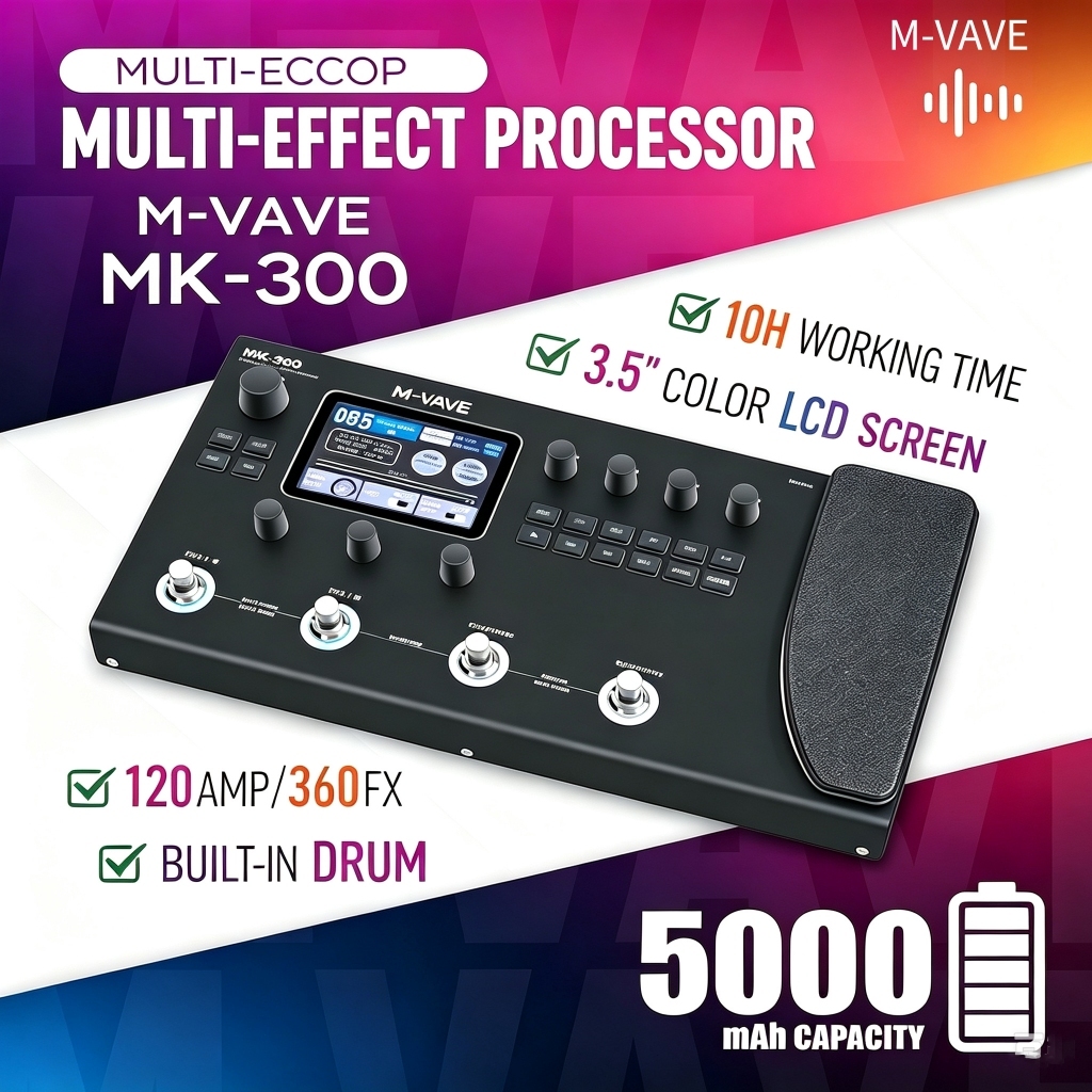 M-VAVE MK-300 มัลติเอฟเฟค Multi Effect รับประกันศูนย์