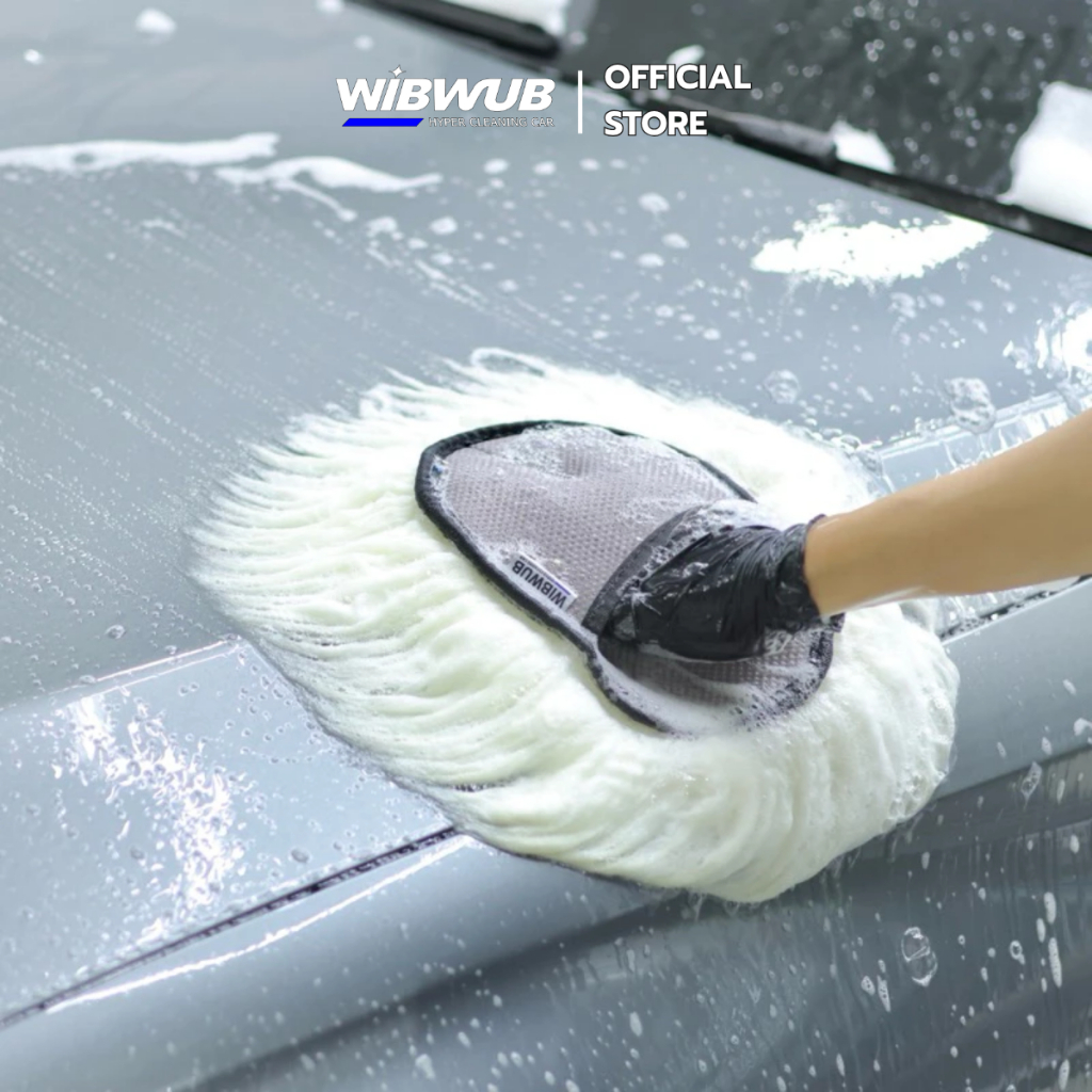 ถุงมือล้างรถขนแกะแท้ (WIBWUB Wool wash mitt)