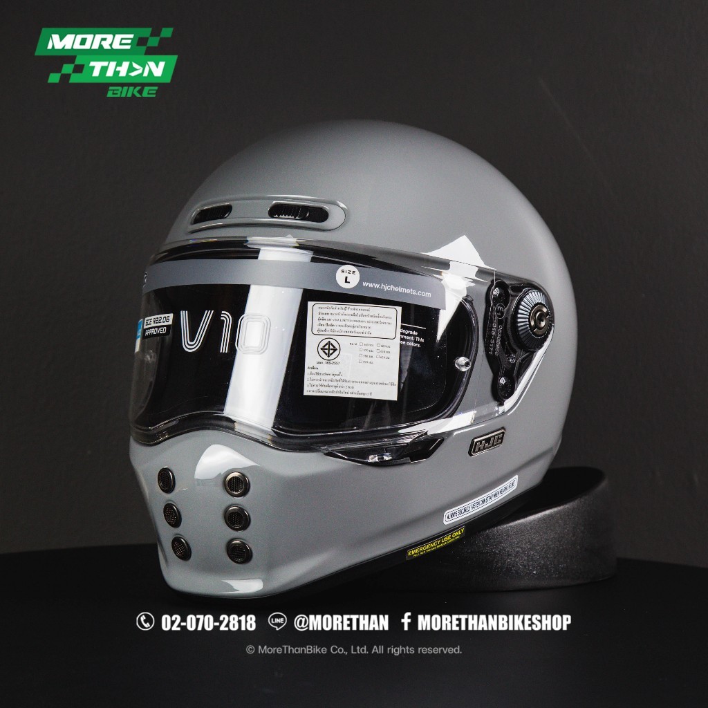 หมวกกันน็อค HJC รุ่น V-10 สี N Gray