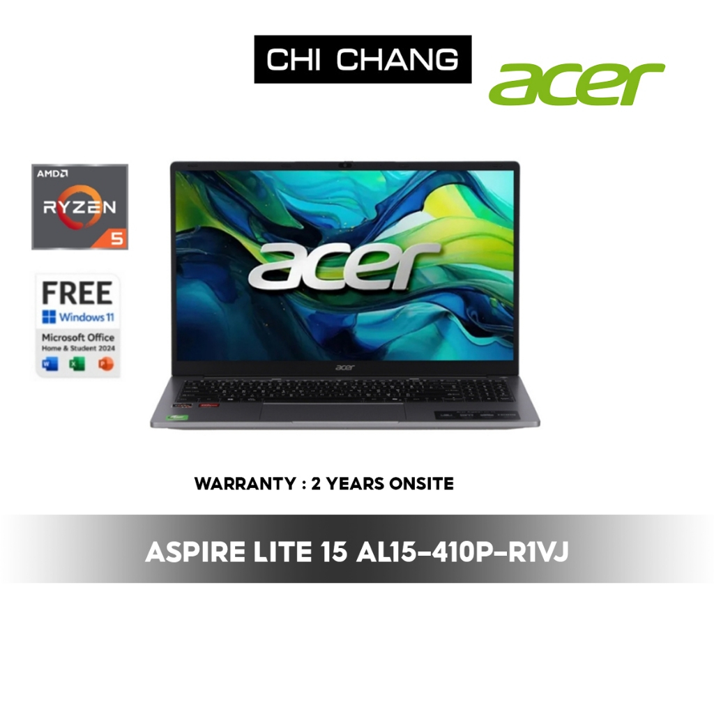 ACER NOTEBOOK ASPIRE LITE 15 AL15-410P-R1VJ AMD Ryzen 5 /RAM 8 GB /SSD512GB Window11 + office