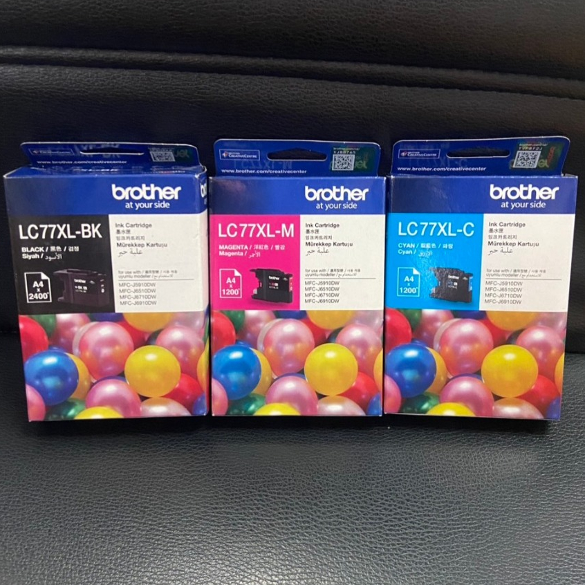Brother LC-77XL Bk C M Y ของแท้ สินค้าปีต่ำรับประกันการใช้งาน