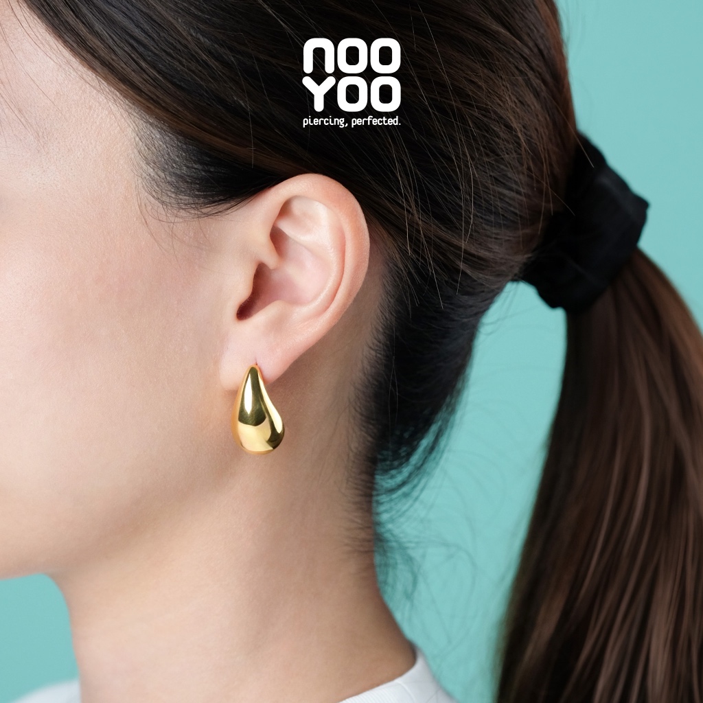 NooYoo حلق قطرة Puffy ستانلس جراحي — صورة 6