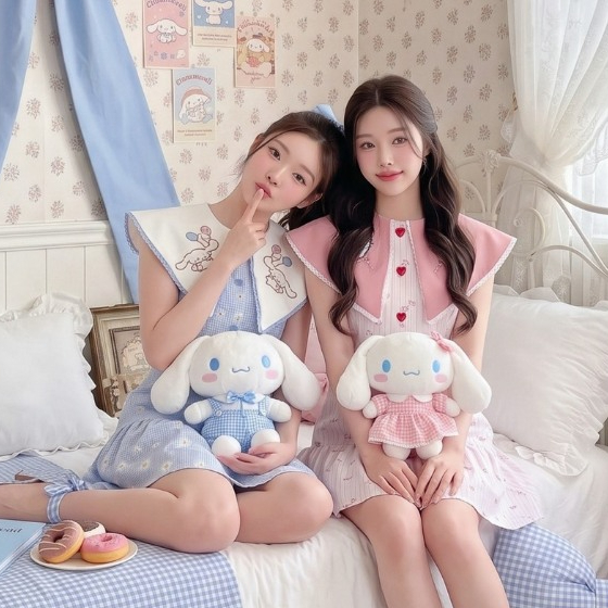 (มีถึง3XL) Maria Diamond มี 2 สี Lady Roomy Dress เดรสสั้นผ้าคอตตอน ปกแหลมงานปัก แต่งกระดุมหน้า ซิปหลัง มีซับใน