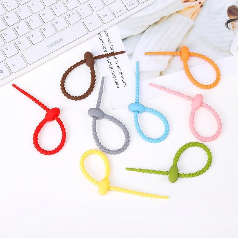 2 ชิ้น สายคล้องพวงกุญแจ ซิลิโคน หลากหลายสี 21cm สายห้อยตุ๊กตา DIY