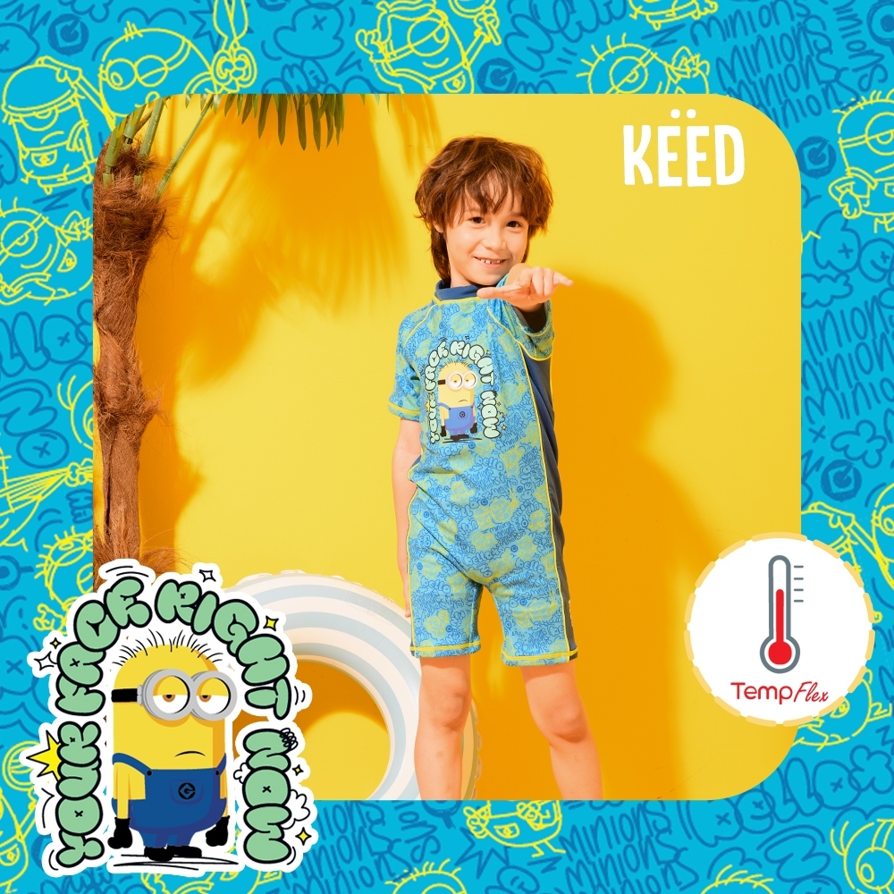 KEED × Minions بدلة سباحة أولاد TempFlex — صورة 4