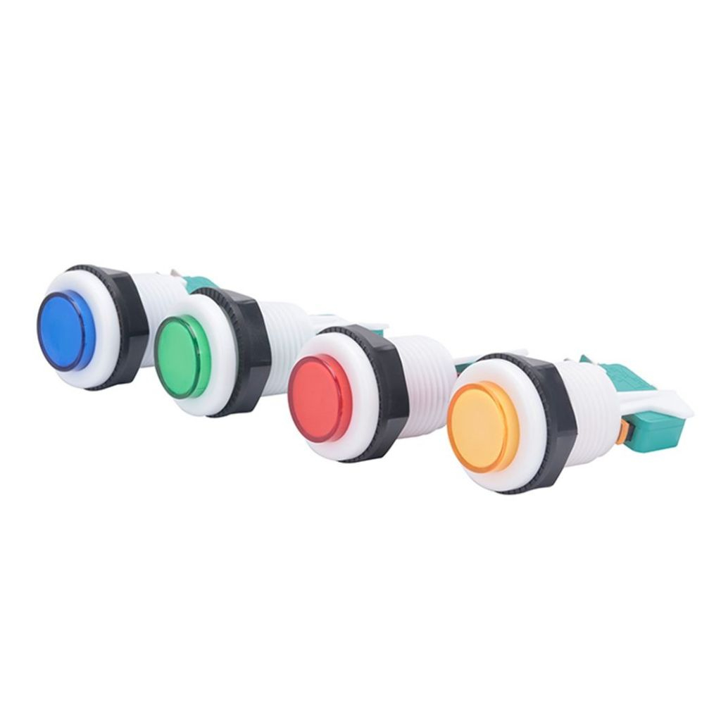 สวิตช์สำหรับตู้กดน้ำหยอดเหรียญ  สวิทช์ตู้เกมส์( Big Bulb button switch )แบบไม่มีไฟโชว์ พร้อมไมโครสวิตช์ 3 พิน