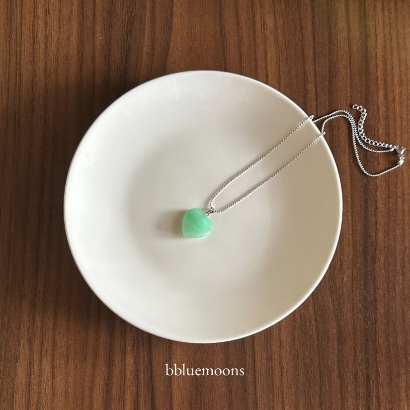 สร้อยคอสแตนเลสจี้หินแท้ 🤍 stainless steel necklace with genuine stone pendant