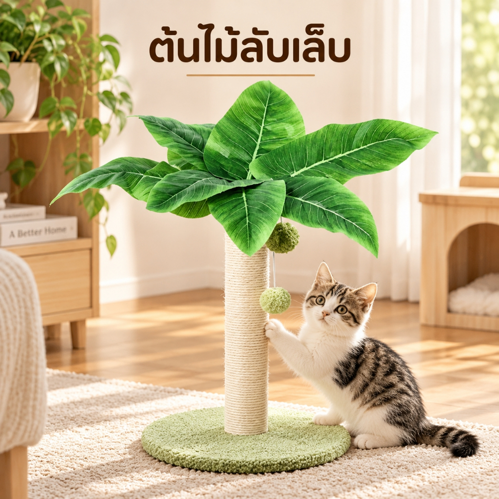 🌵 ต้นไม้32cm 38cm 65cm เสาลับเล็บแมวทรงต้นไม้ ต้นไม้ลับเล็บ ต้นไม้แมว เสาลับเล็บแมว ที่ลับเล็บแมว ของเล่นแมว 🌵