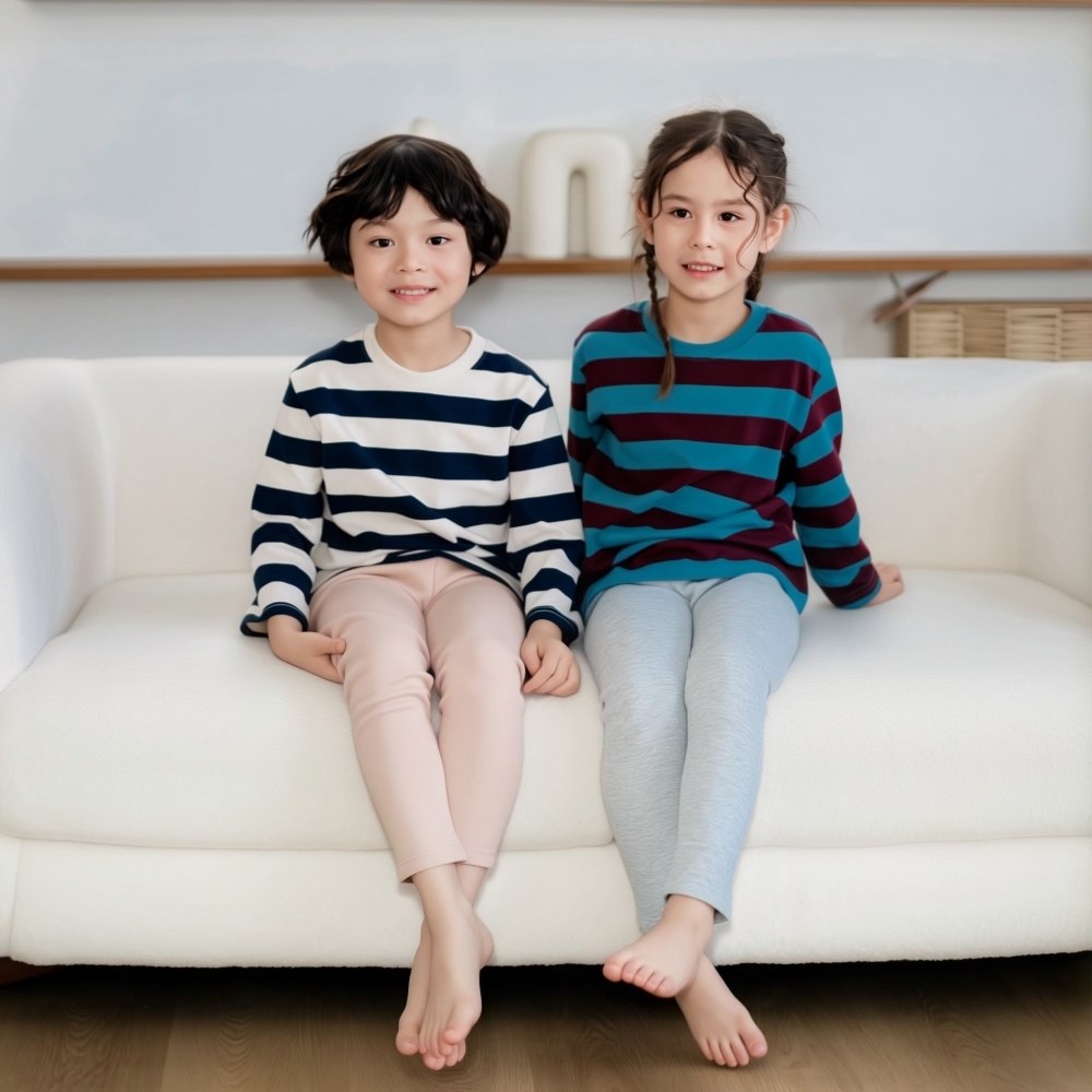 Unifriend تيشيرت أطفال مقلّم (4 ألوان) — صورة 2