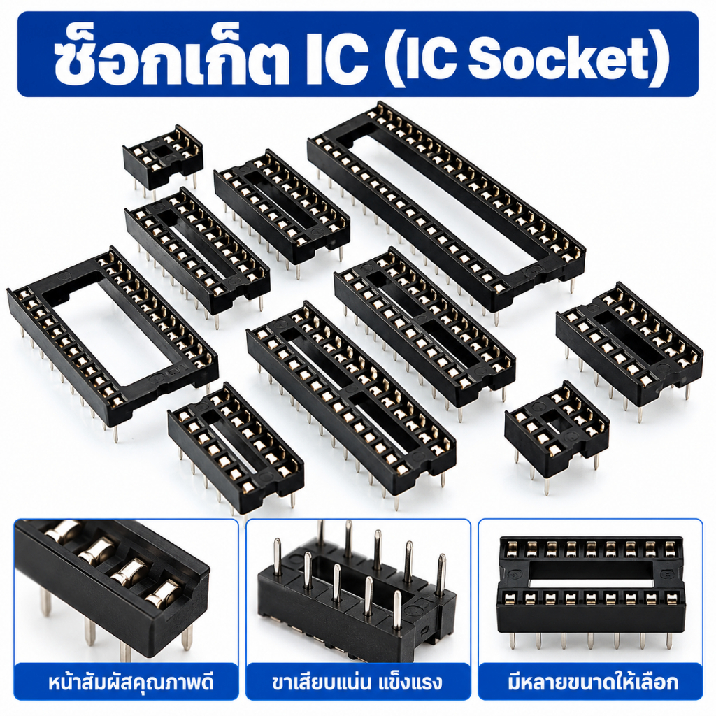 ซ็อกเก็ต IC DIP6 DIP8 DIP14 DIP16 DIP18 DIP20 DIP28 DIP40 ตัวเชื่อมต่อ IC ซ็อกเก็ตอะแดปเตอร์ซ็อกเก็ต