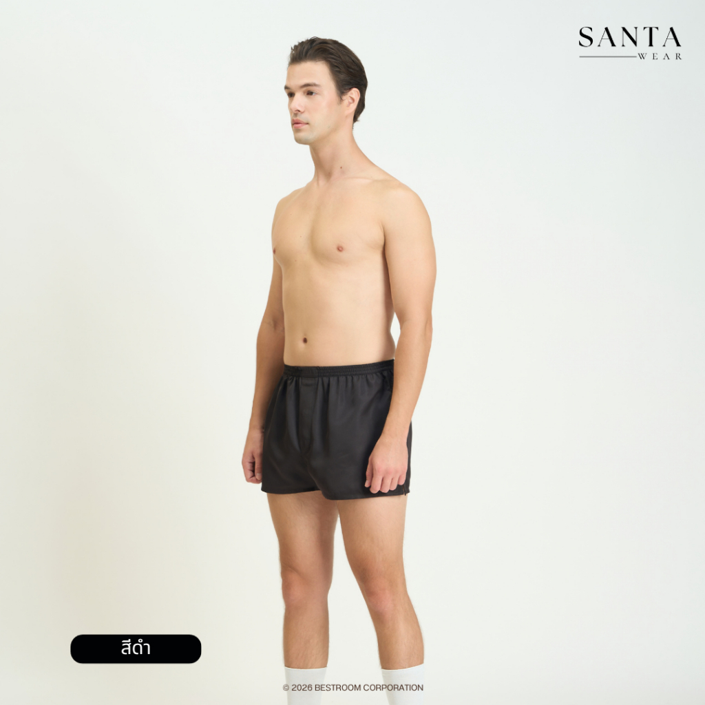 SANTA กางเกงบ๊อกเซอร์ Boxer กางเกงชั้นใน Microtech ผ้าเนียนนุ่ม น้ำหนักเบา ระบายอากาศดี 8 สี ไซซ์ S M L — صورة 2
