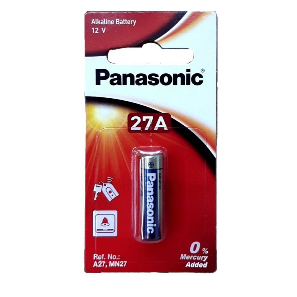 ถ่าน Panasonic รุ่น 27A (LRV27A/1BPA) 12V. แพค 1 ก้อน (ของแท้ )
