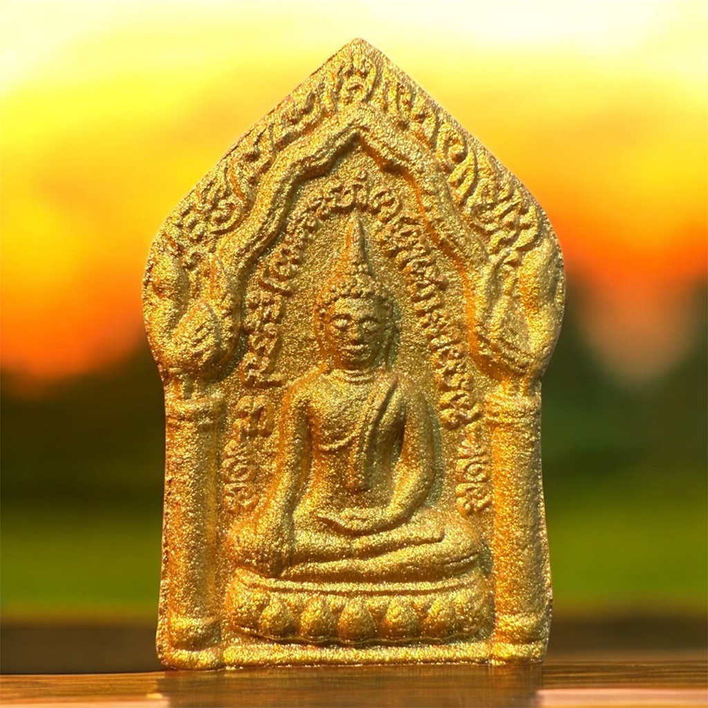 ขุนแผนทรงพลใหญ่ หลวงปู่หมุน วัดบ้านจาน จ.ศรีสะเกษ รุ่นย้อนยุค ปี61 ตะกรุด จีวร แท้ทันหลวงปู่หมุน