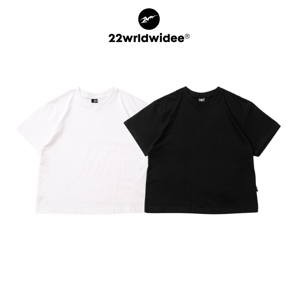 ( จัดส่งด่วน 1 วัน!) 22wrldwidee เสื้อยืด Boxy Tee ครอปผู้ชายผ้า cotton premium 290gsm (SP141)