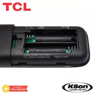 รีโมททีวี ทีซีแอล ของแท้ มีระบบสั่งการด้วยเสียง Original TCL TV Remote Control with Voice Control รุ่น RC833 GMB1