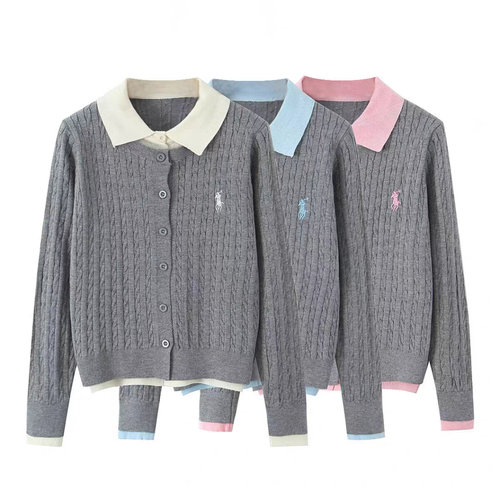พร้อมส่ง 3สี เสื้อสเวตเตอร์ไหมพรมแขนยาว (T437)
