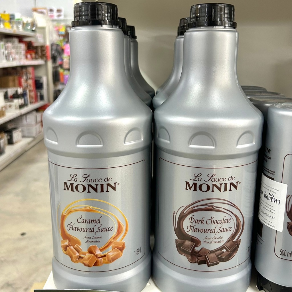 Monin Sauce ช็อคโกแลต / คาราเมล โมนิน ซอสตกแต่ง 1.89L.