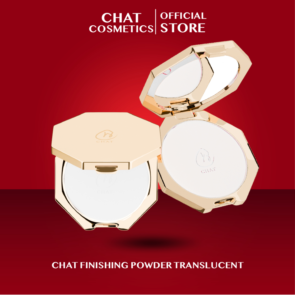 ฉัตร แป้งฝุ่นอัดแข็ง ฟินิชชิ่ง พาวเดอร์ ทรานซ์ลูเซนท์ CHAT Finishing Powder - Translucent