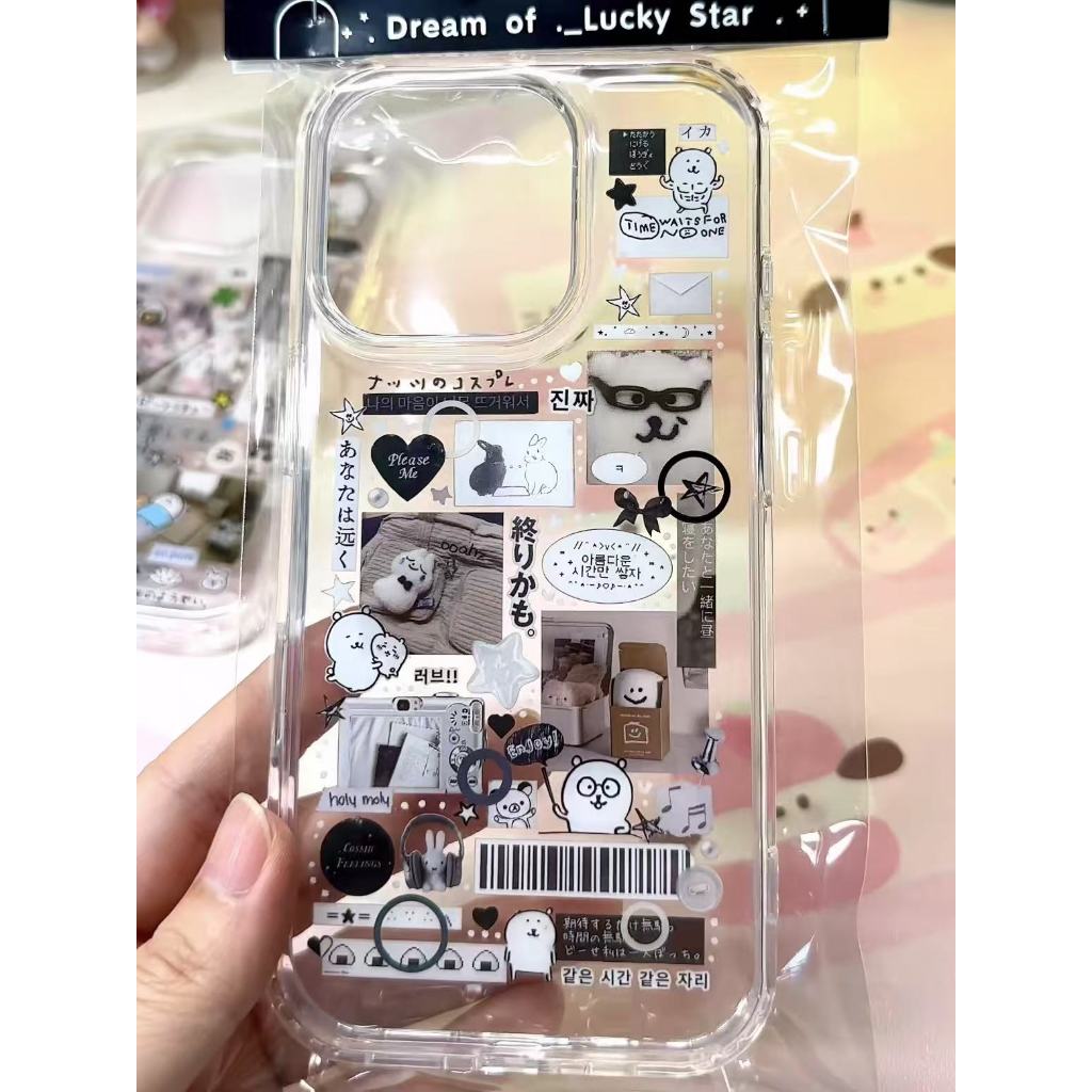 โปร่งใส จัดส่งจากประเทศไทย หมีขาวเล็ก for iPhone เคสไอโฟน 11 12 13 14 15 16 PLUS PRO MAX X XS MAX XR 7/8PLUS แอปเปิ้ลโทร - ภาพย่อย 4