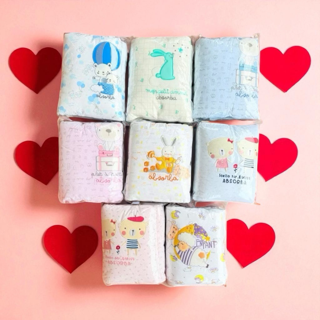 พร้อมส่ง ❗️ผ้าห่มนวมสำหรับเด็กแรกเกิด ถึง 2ปี Enfant LittleWacoal Absorba 30*40นิ้ว ขออนุญาตเลือกลาย