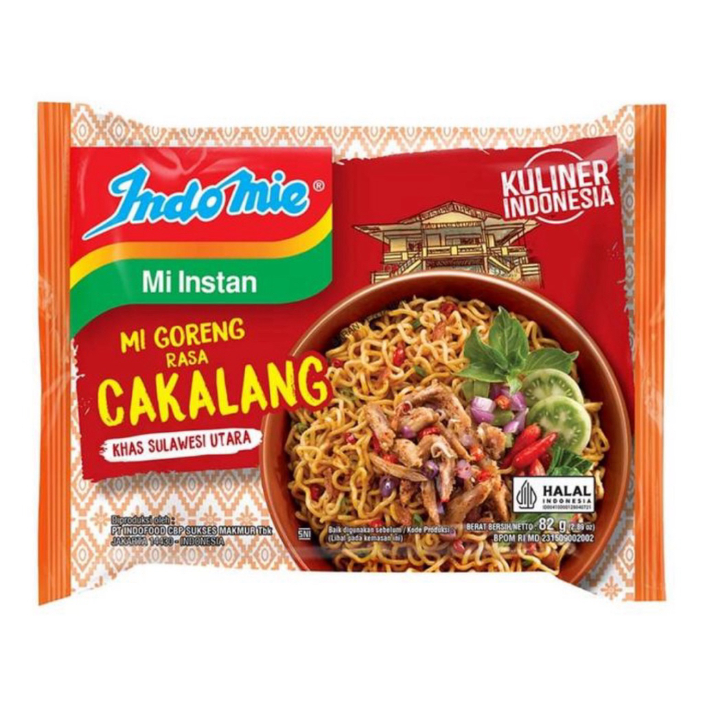 Indomie Mi Goreng Rasa Cakalang 82 Gram / Indomie Skipjack Tuna Fried Noodles