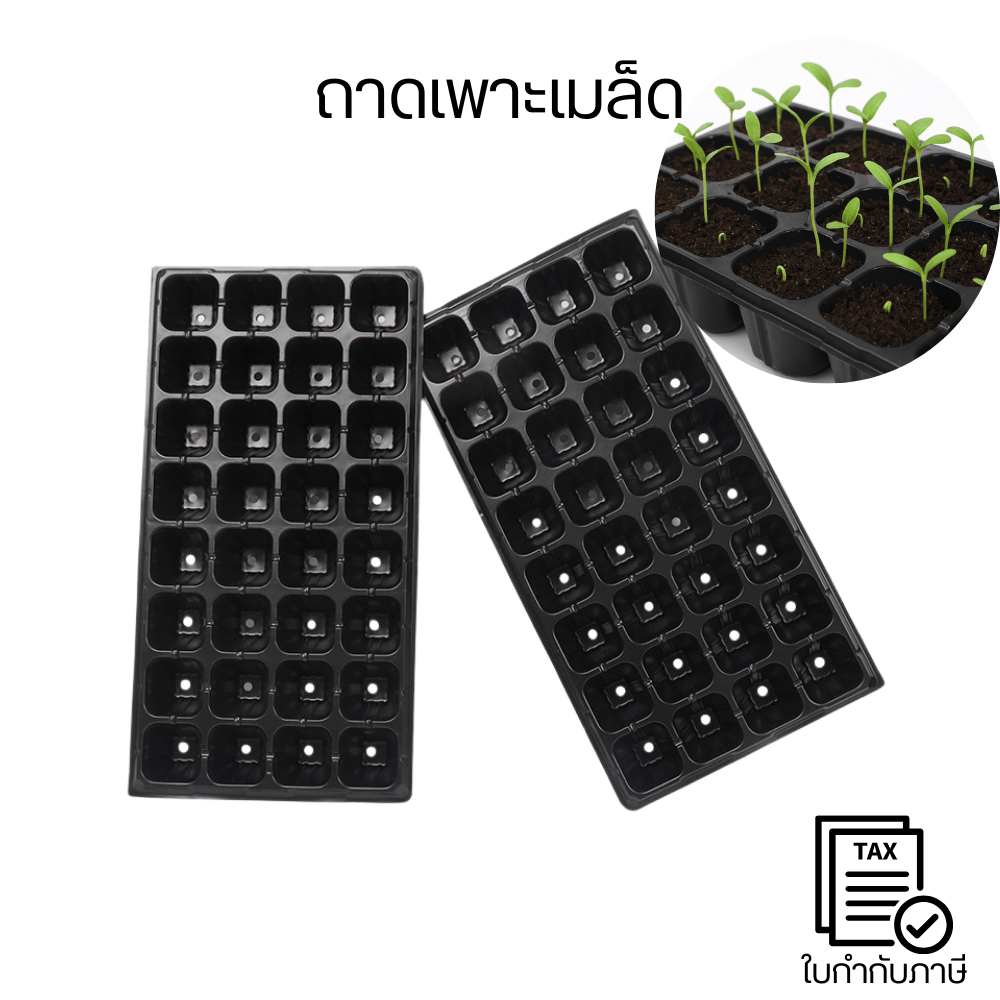 ถาดเพาะเมล็ด เป็นอุปกรณ์ที่ใช้กันอย่างแพร่หลายในงานเพาะปลูกทั้งเกษตรกร ทำจากพลาสติกแข็งช่วยให้การเพาะต้นกล้า