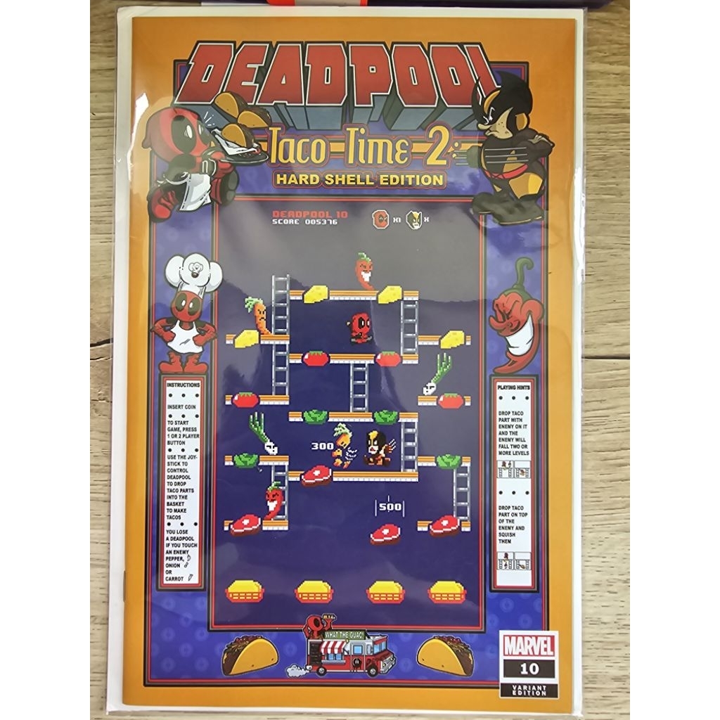 Deadpool #10 – Taco Time 2: Wolverine 8-Bit Game Variant (Fall of X, Epic Nation Exclusive)
