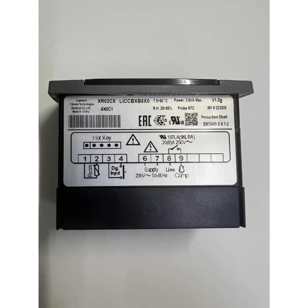 ดิจิตอลตู้แช่ Dixell XR02CX  ของแท้ 100% พร้อมหน้ากาก เครื่องควบคุมอุณหภูมิ, เทอร์โมสตัส อะไหล่ตู้เย็น อะไหล่ตู้แช่