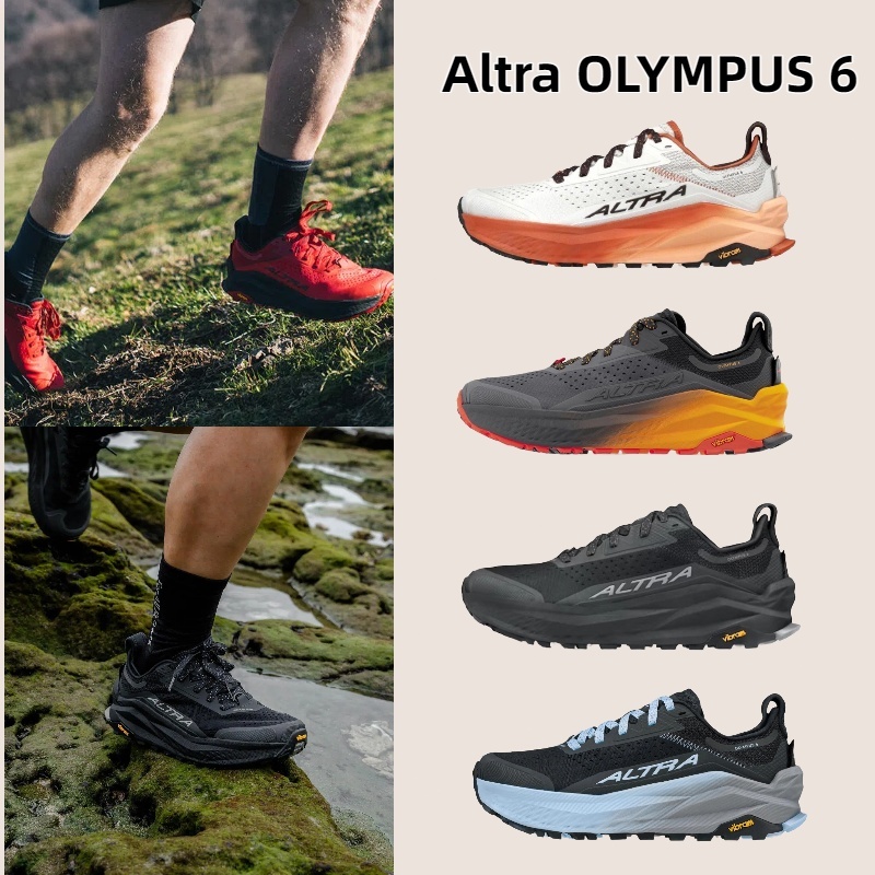 🛒ของแท้100%⭐ รองเท้าวิ่ง Altra OLYMPUS 6 สำหรับผู้ชาย ทรงต่ำ สวมใส่สบาย เอนกประสงค์