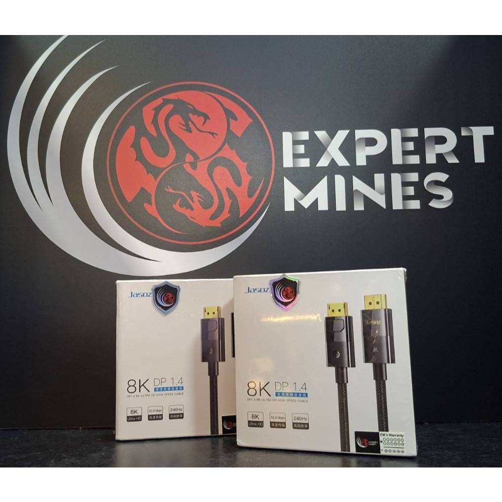 EMK JASOZ Display Port Cable DP1.4 8K/60Hz 32.4Gbps High-speed Display Port Cable 4K 144Hz