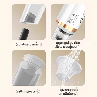 MEIYIJIA เครื่องดูดฝุ่นไร้สาย แรงดูดสูง เหมาะสำหรับอพาร์ทเมนท์ขนาดเล็ก เครื่องดูดฝุ่น
