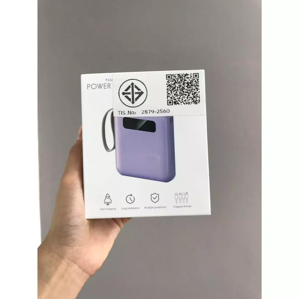 Power Bankรองรับการชาร์จอย่างรวดเร็ว 30000mAh พาเวอแบงค์ มีสายในตัว4 พาเวอแบงค์ E35 miniแบตสำรอง thumbnail 10