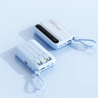 แบตสำรอง Power Bank 30000mAh รุ่น 942 มีสายในตัว4ห้ว พกง่าย สะดวกสุด มาพร้อมสายชาร์จ