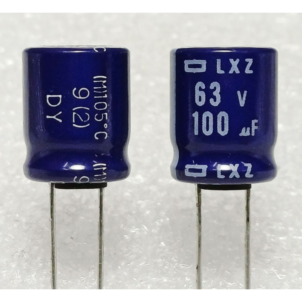 Nippon LXZ 100uf 63v capacitor คาปาซิเตอร์ ตัวเก็บประจุ